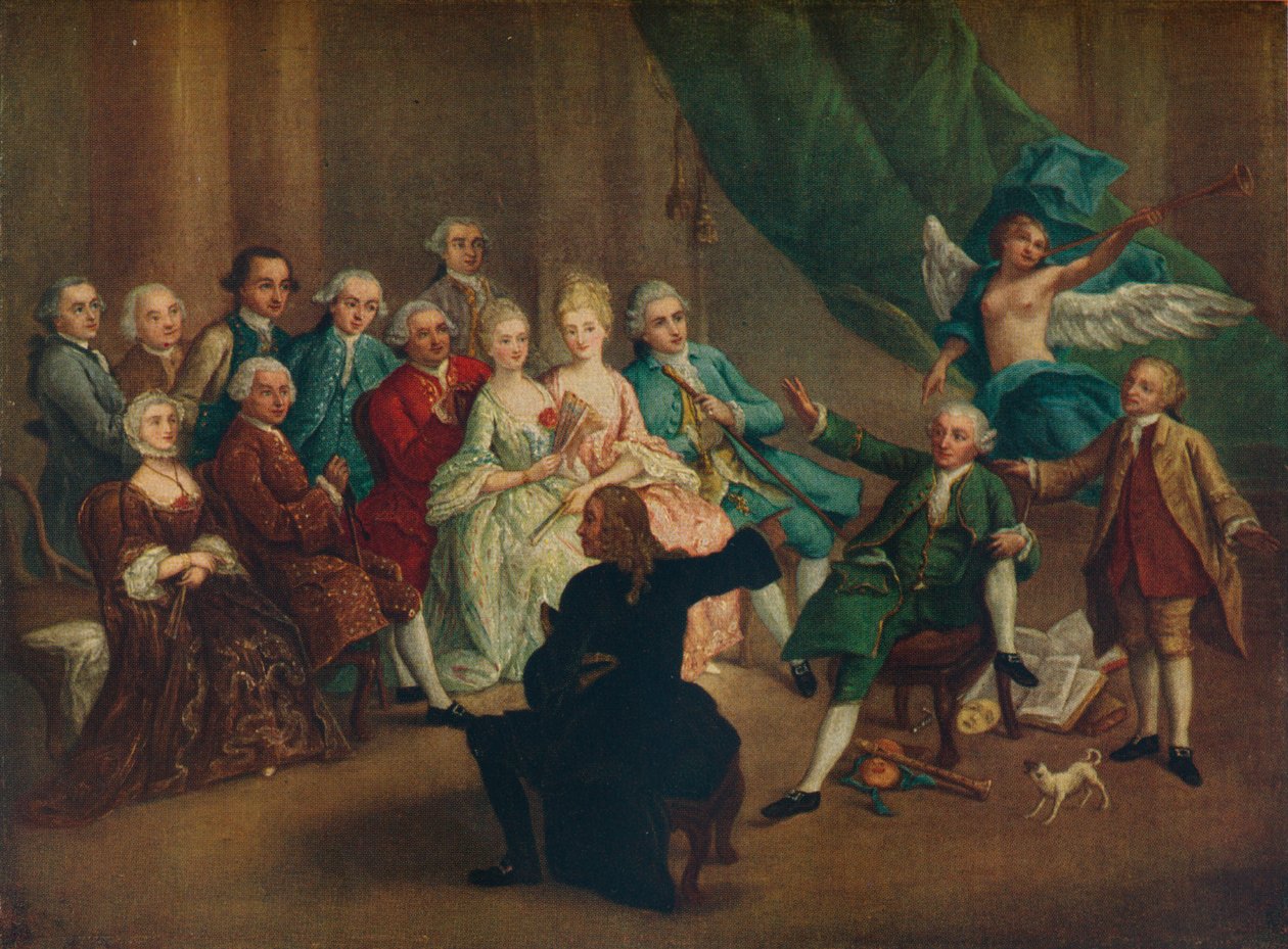 David Garrick i det grønne rum, 1700-tallet af William Hogarth