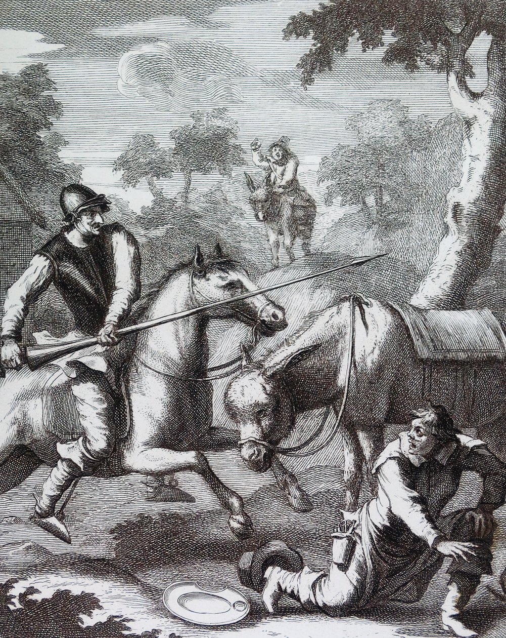 Don Quixote griber frisørens bason for Mambrinos hjelm