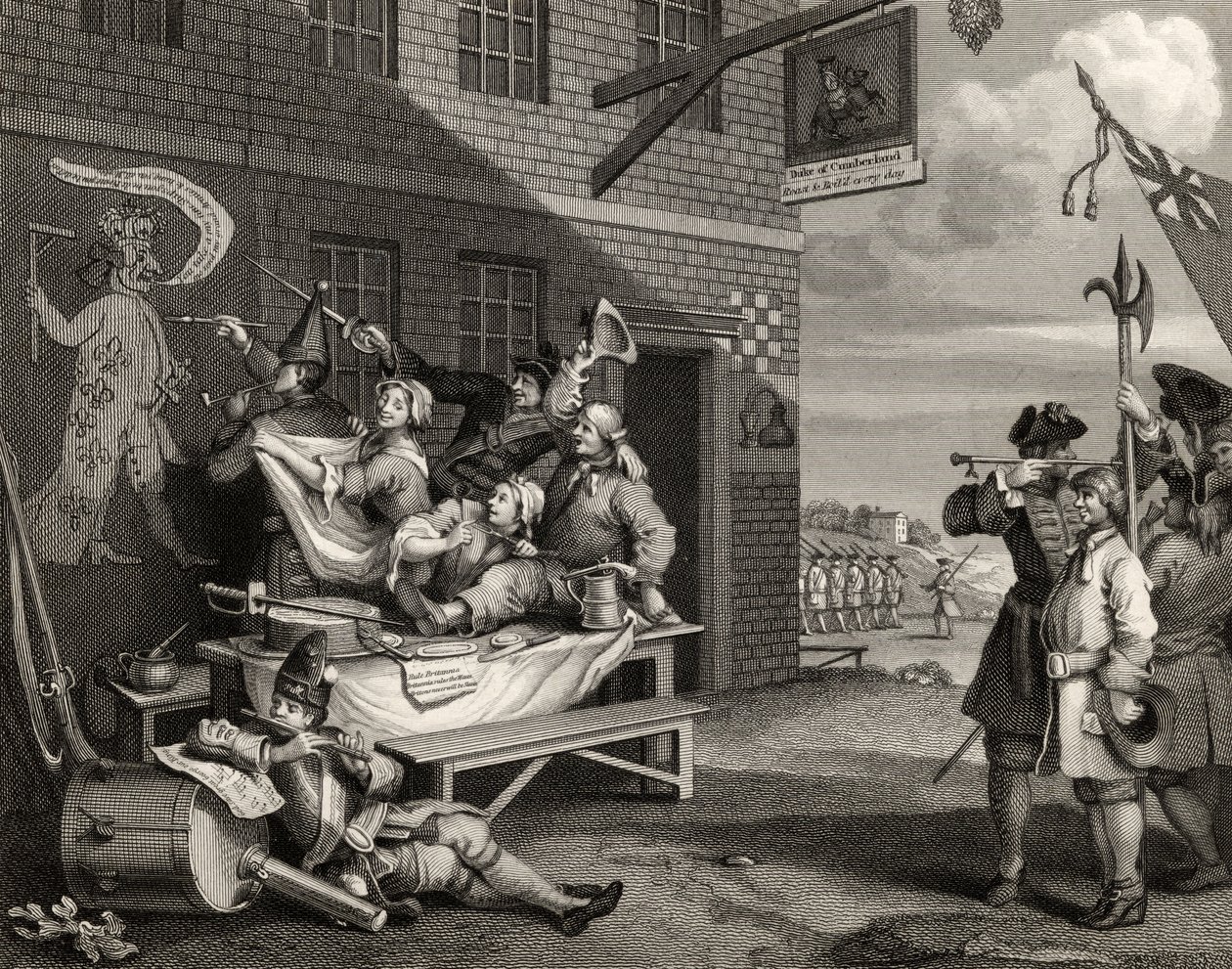 England, graveret af Thomas Phillibrown, fra 