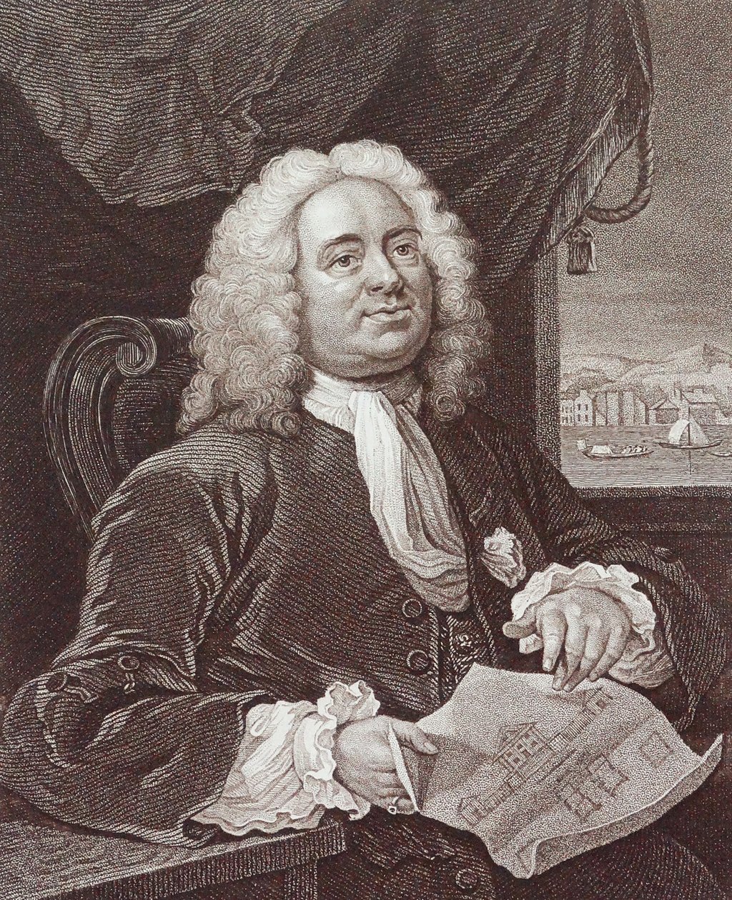 Gravering af Daniel Lock Esq af William Hogarth af William Hogarth