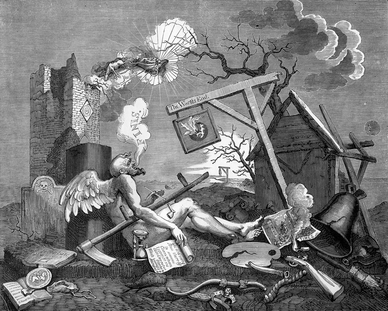 Finis; eller Halestykket - The Bathos af William Hogarth af William Hogarth