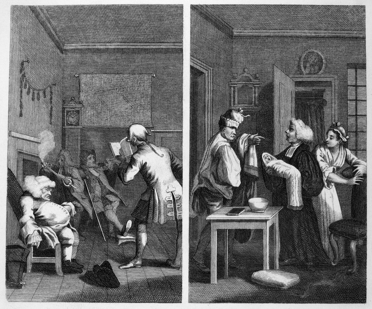 Frontispice til Tristram Shandy af William Hogarth