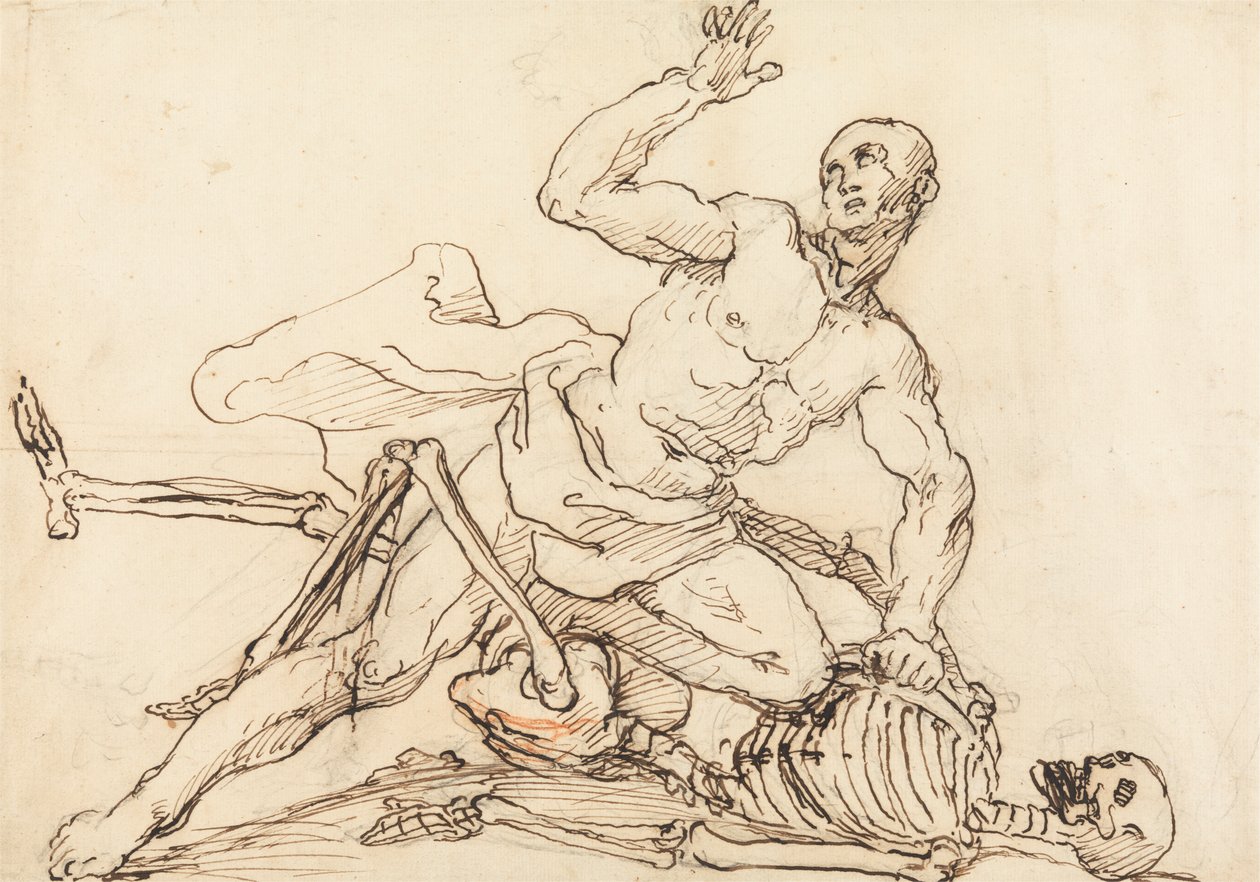 George Taylors epitafium: George Taylor brækker dødens ribben af William Hogarth