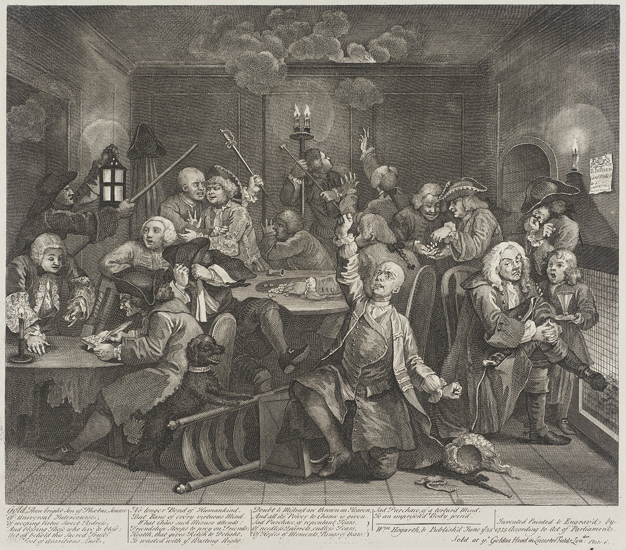 Guld, du strålende søn af Phoebus, kilde af William Hogarth