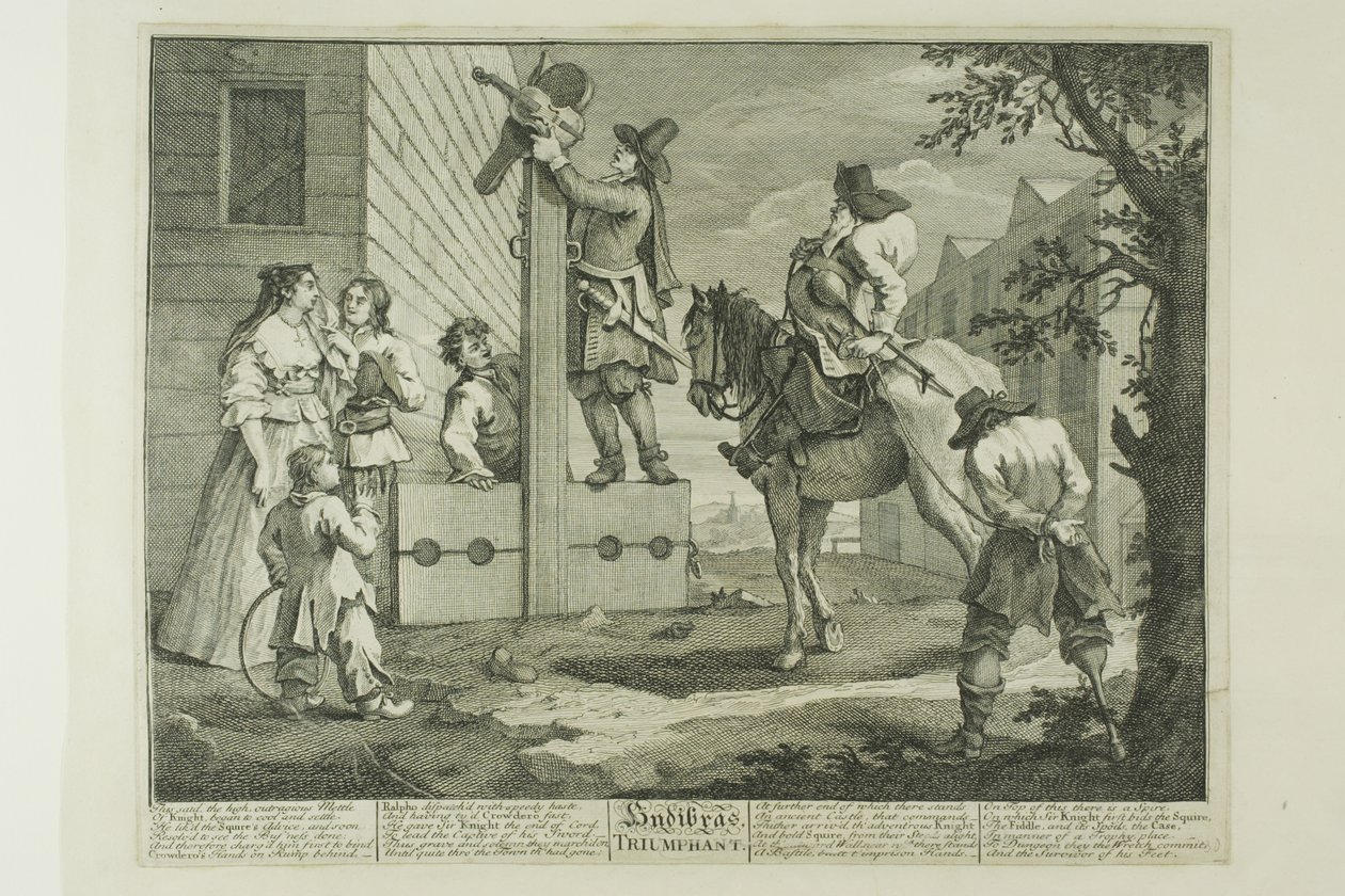 Hudibras Triumphant, plade fire fra Hudibras af William Hogarth