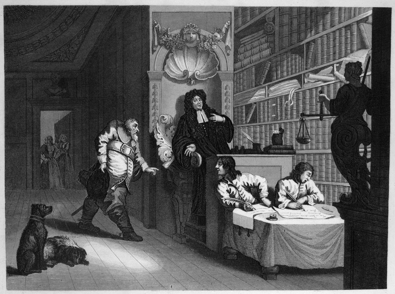 Hudibras og advokaten af William Hogarth