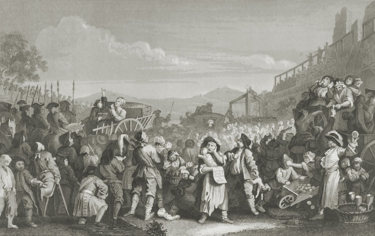 Ledig på vejen til henrettelse af William Hogarth