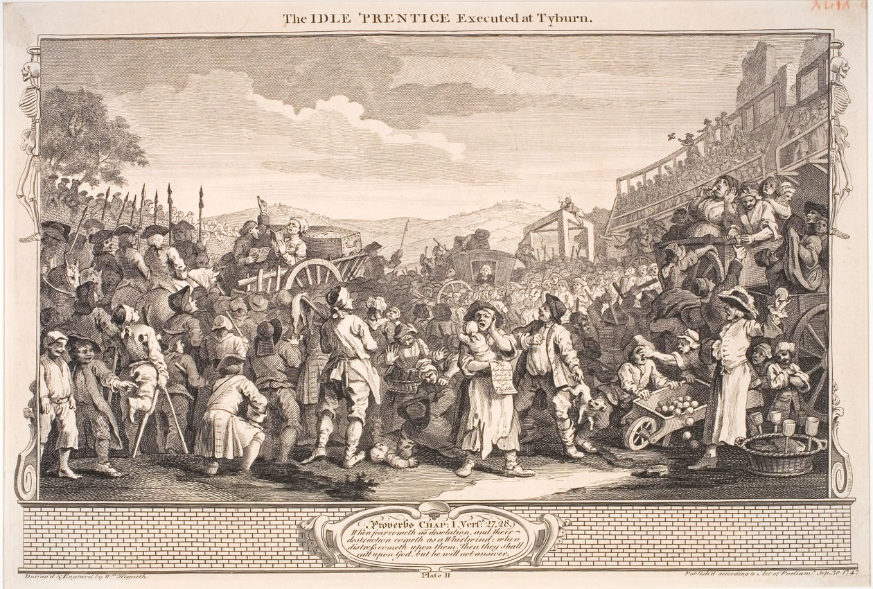 Industri og lediggang af William Hogarth
