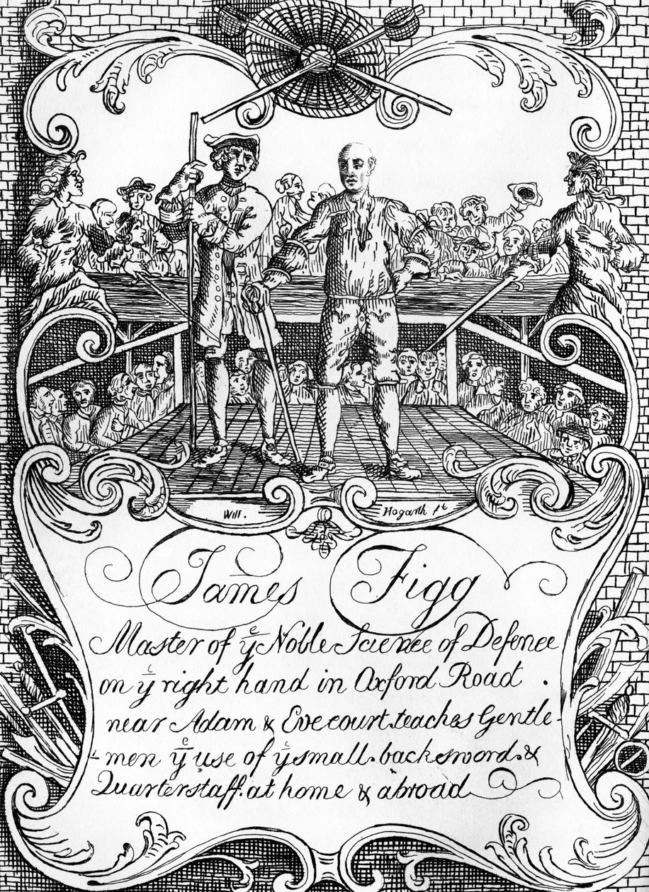 James Figg - reklame af William Hogarth, ca. 1729/30 af William Hogarth