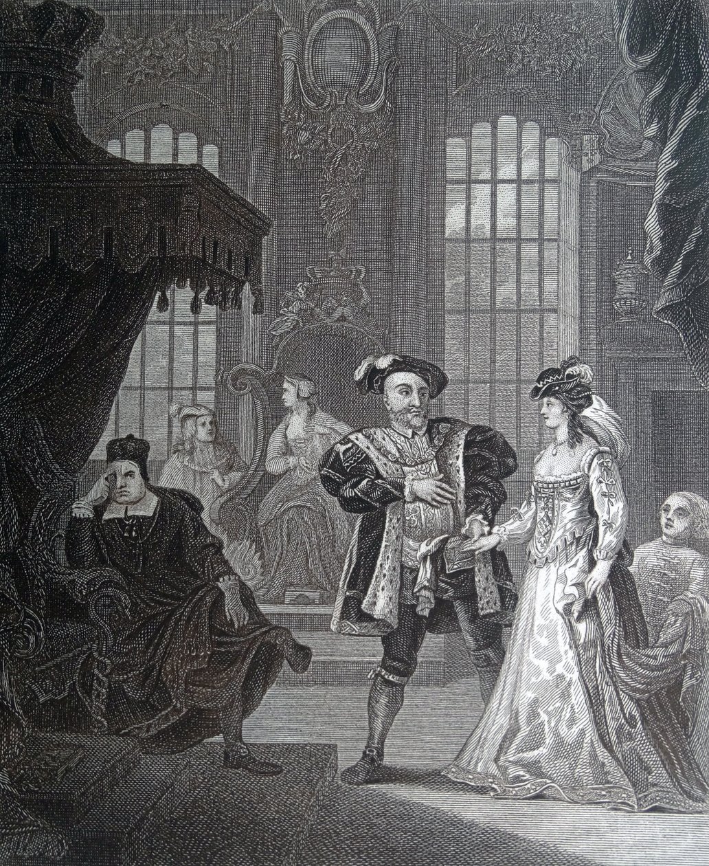 Kong Henrik den Ottende og Anna Bullen af William Hogarth