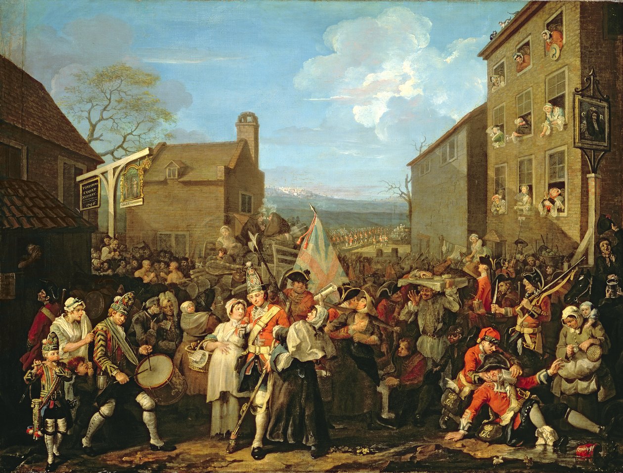 Gardernes marts til Finchley, 1750 af William Hogarth
