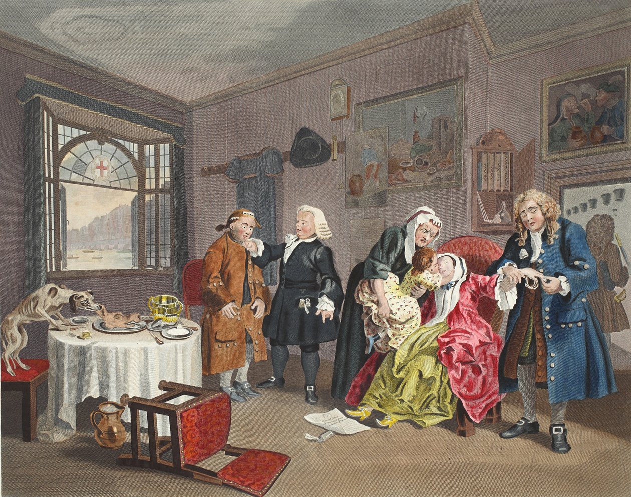Ægteskab a la Mode, Plade VI, The Lady