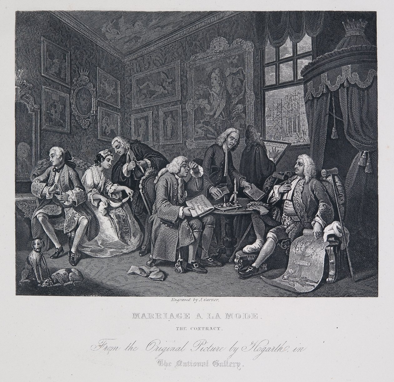 Ægteskab à la mode: Kontrakten af William Hogarth