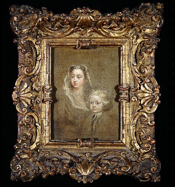 Mary Edwards Hamilton og hendes søn, Gerard Anne (olie på lærred) af William Hogarth