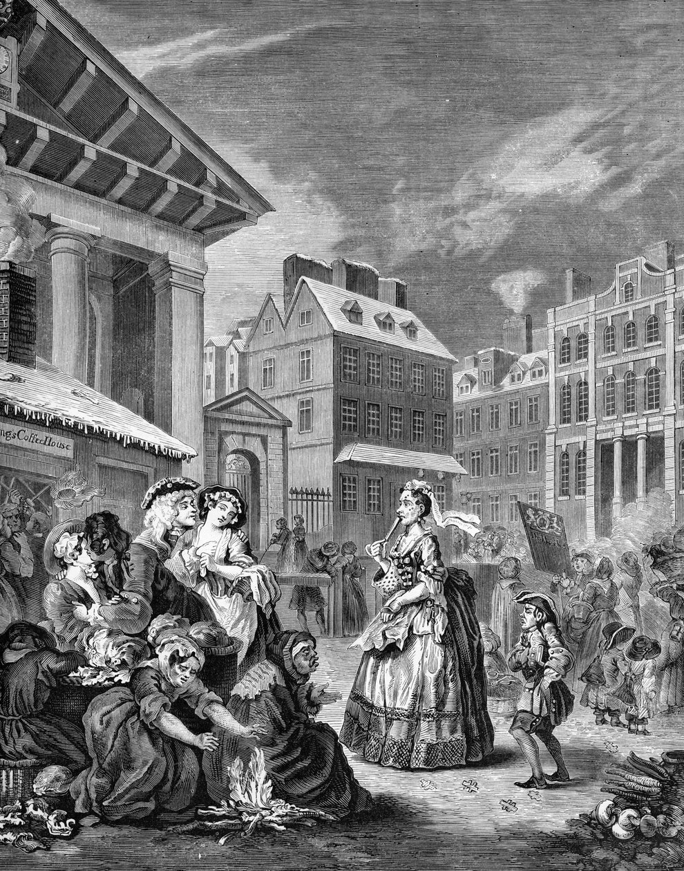 Morgen - Londons gader af William Hogarth
