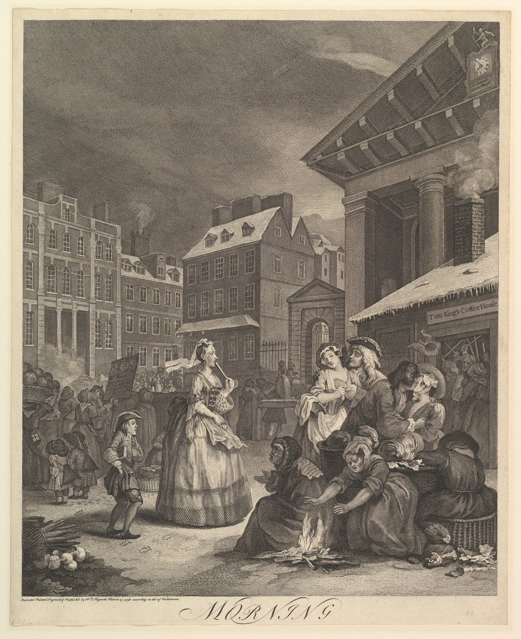Morgen: Dagens fire gange, 25. marts 1738. af William Hogarth