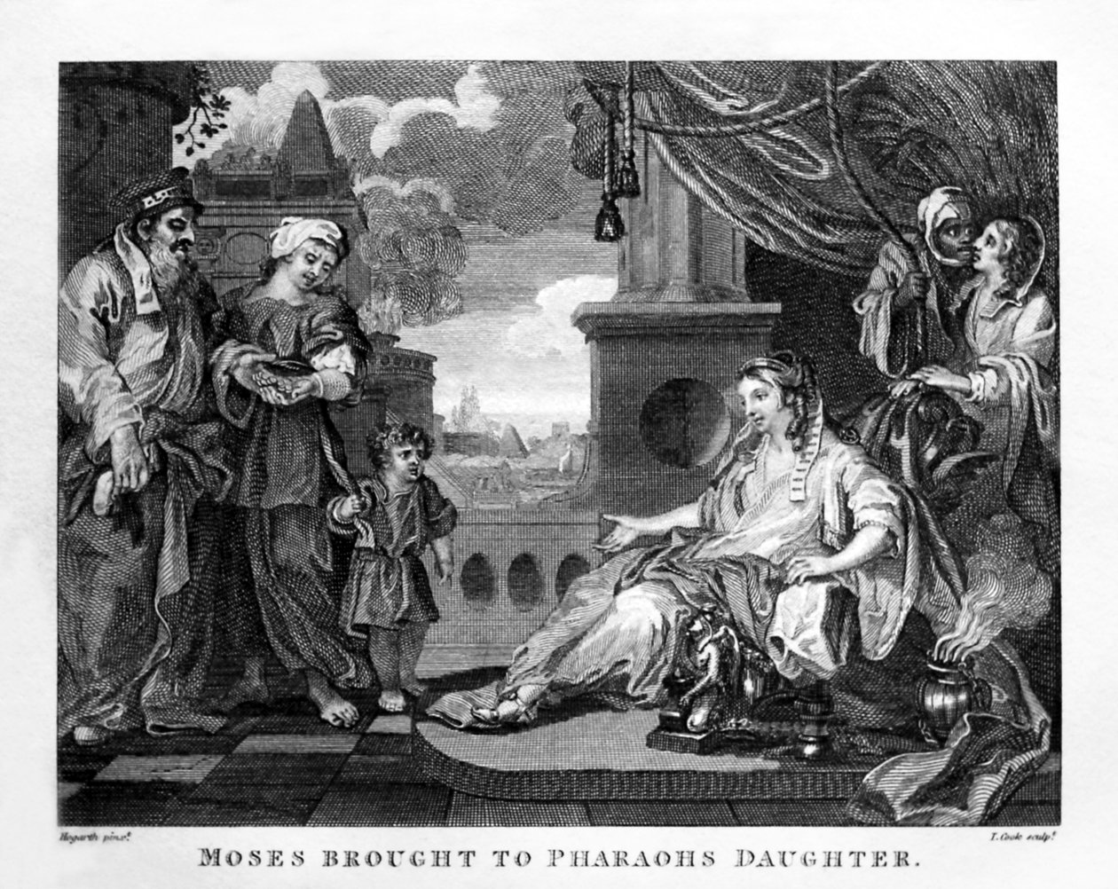 Moses bragt til Faraos datter af William Hogarth af William Hogarth