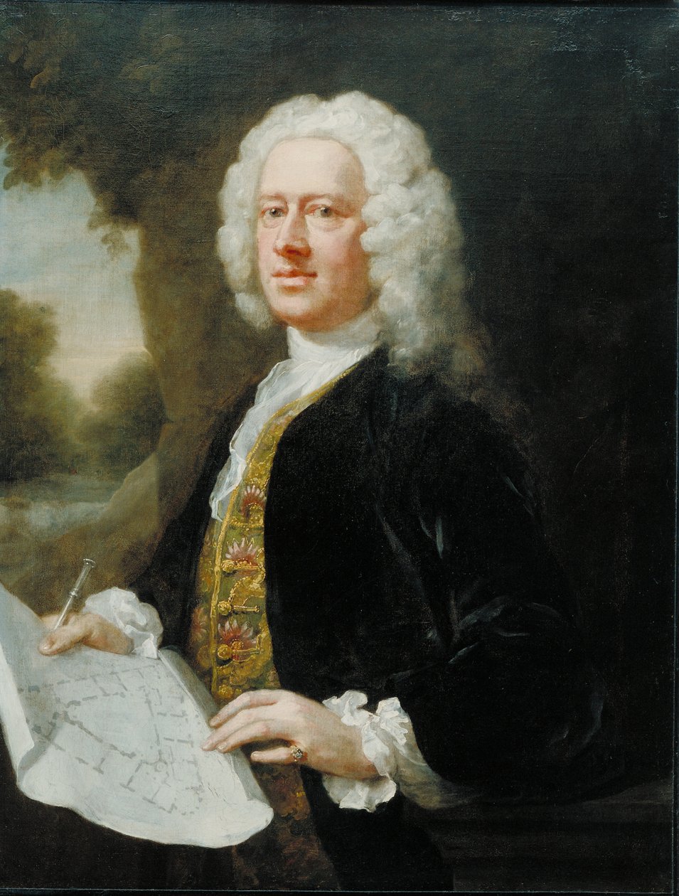 Portræt af Theodore Jacobson, 1742 af William Hogarth