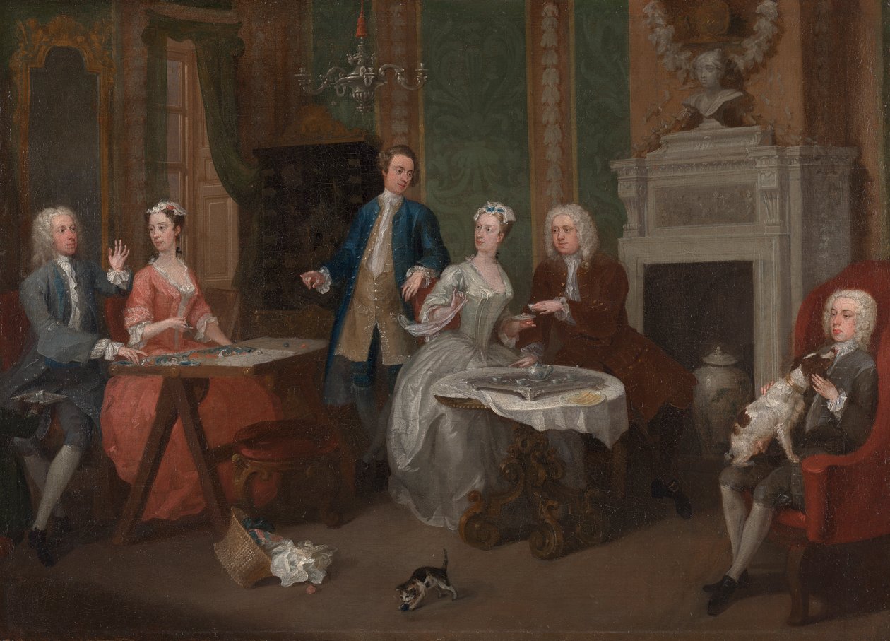 Portræt af en familie af William Hogarth