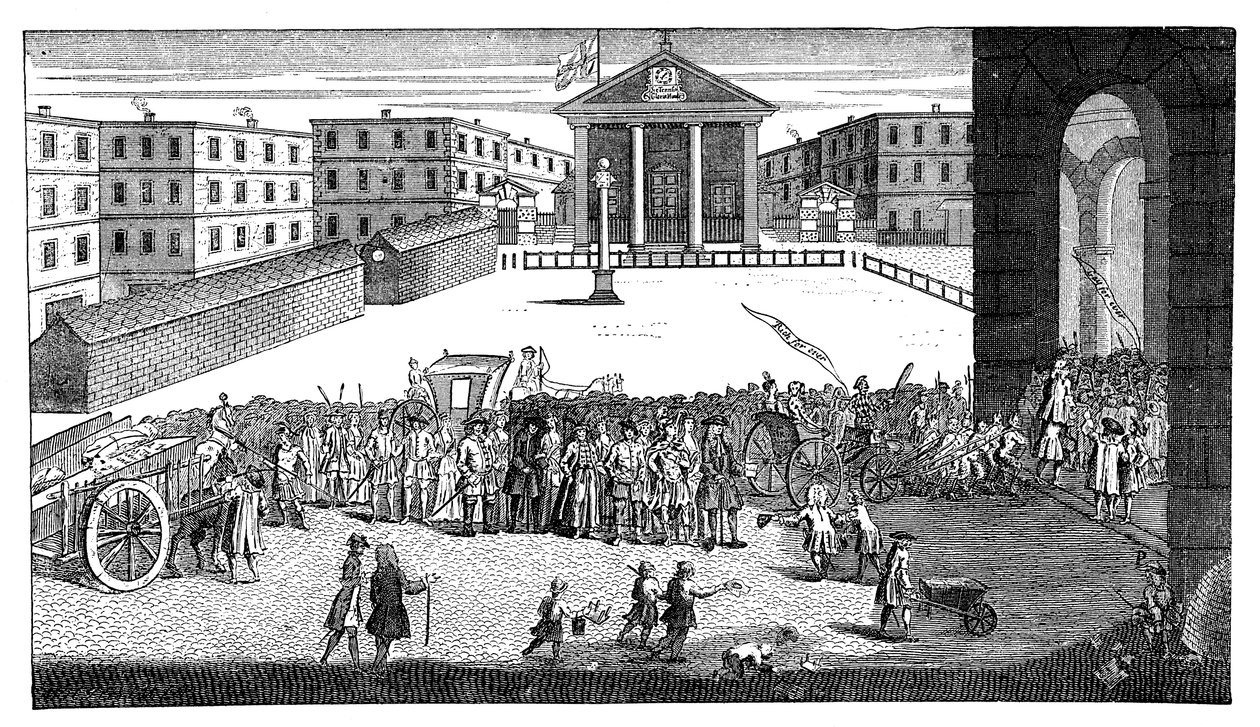 Richs Glory: eller hans triumferende indtog i Covent Garden, 1732. af William Hogarth