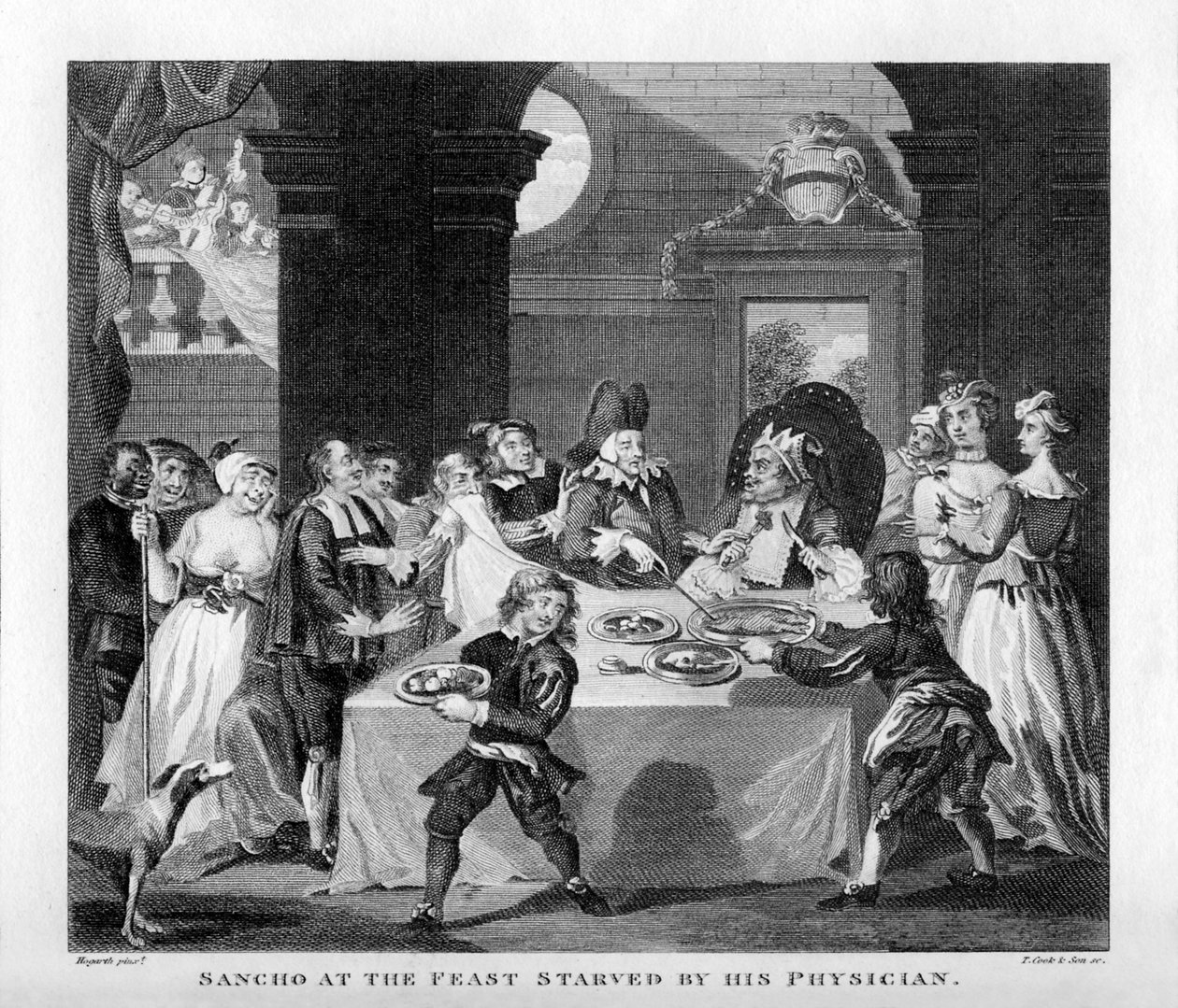 Sancho sultede af sin læge af William Hogarth af William Hogarth