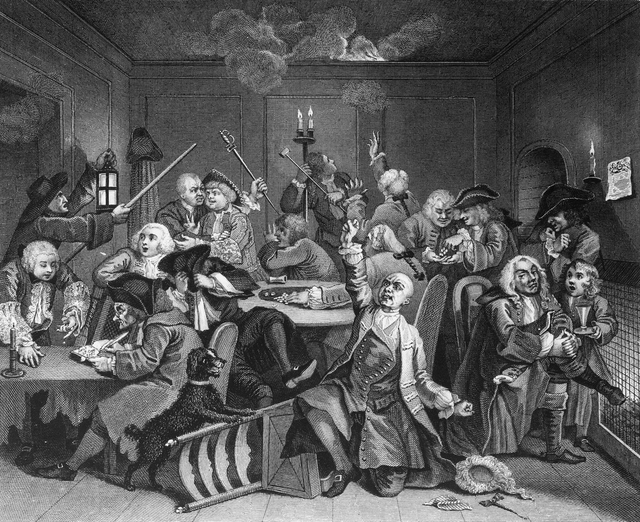 Scene VI: The Rake at the Gaming House af William Hogarth