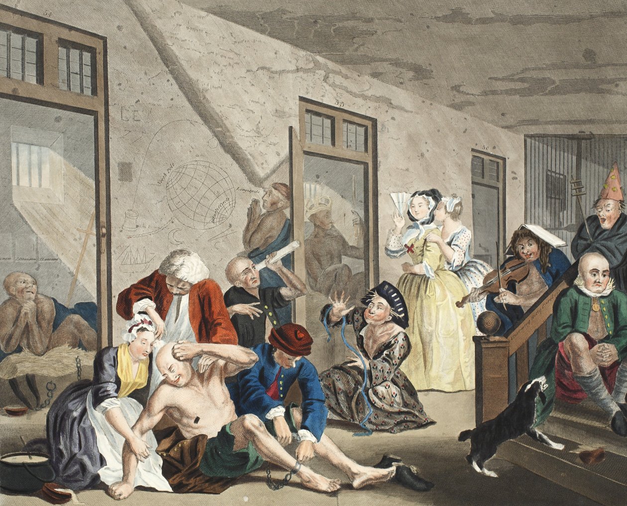 Scene i Bedlam, plade VIII, fra A Rake