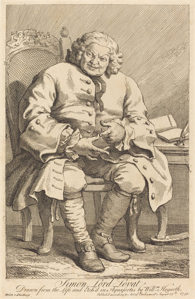 Simon Lord Lovat af William Hogarth