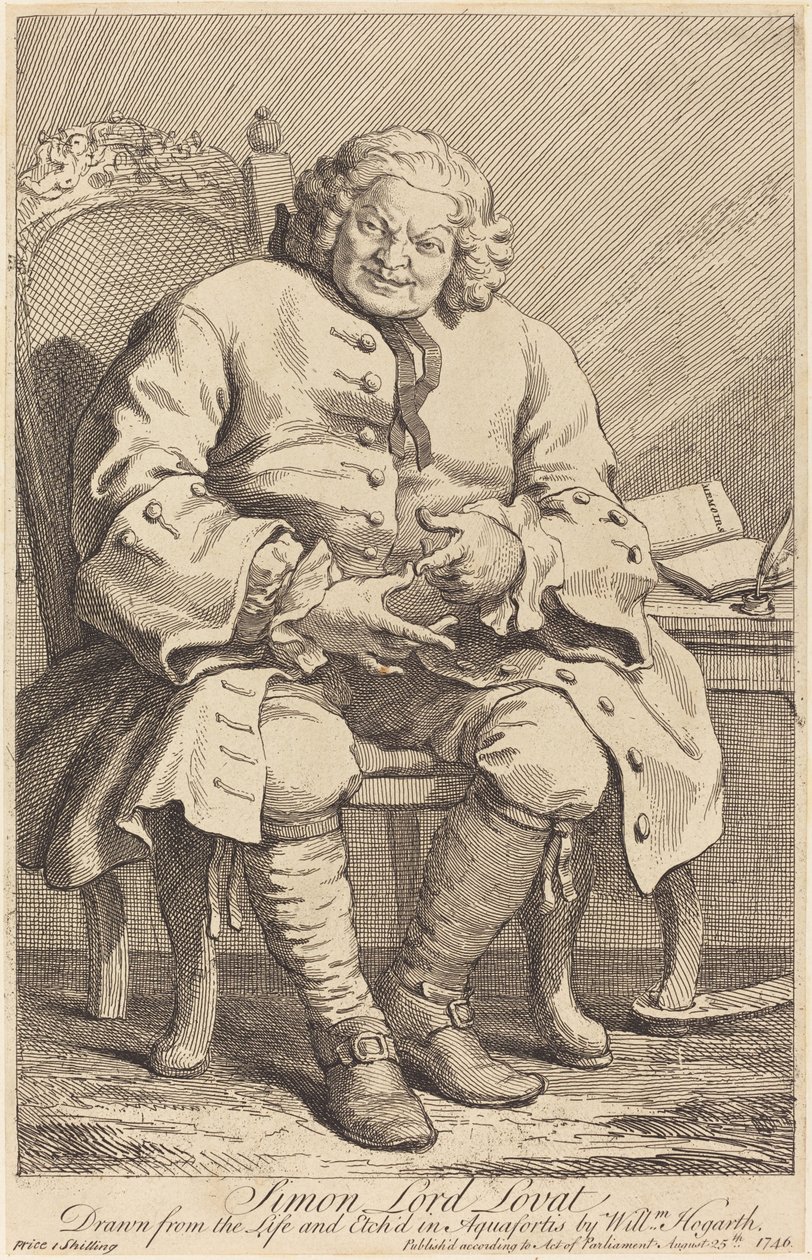 Simon Lord Lovat af William Hogarth