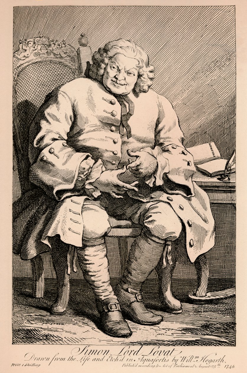 Simon, Lord Lovat, 1746 af William Hogarth