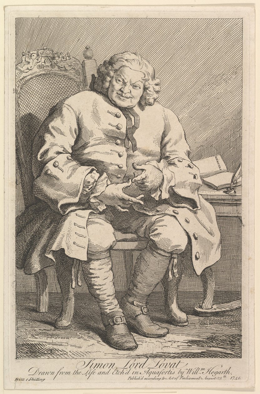 Simon Lord Lovat, 1746. af William Hogarth