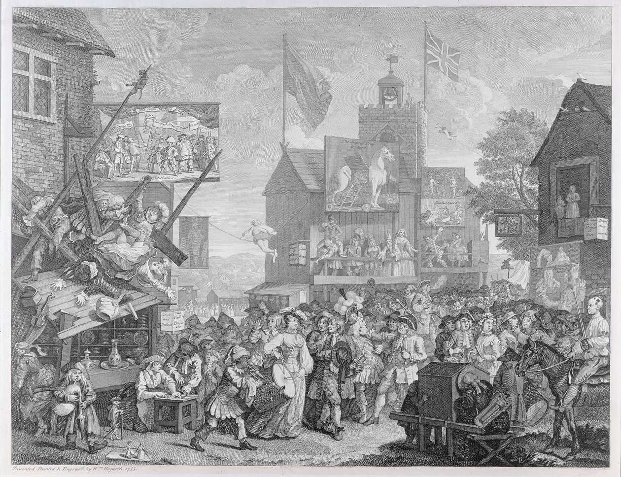 Southwark Fair, 1733 af William Hogarth