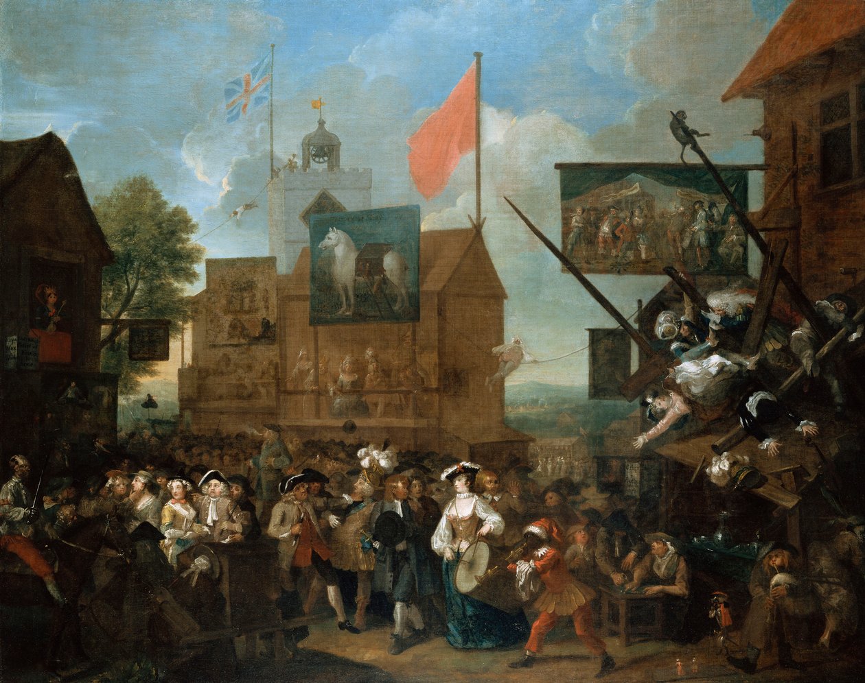 Southwark Fair, 1733 af William Hogarth