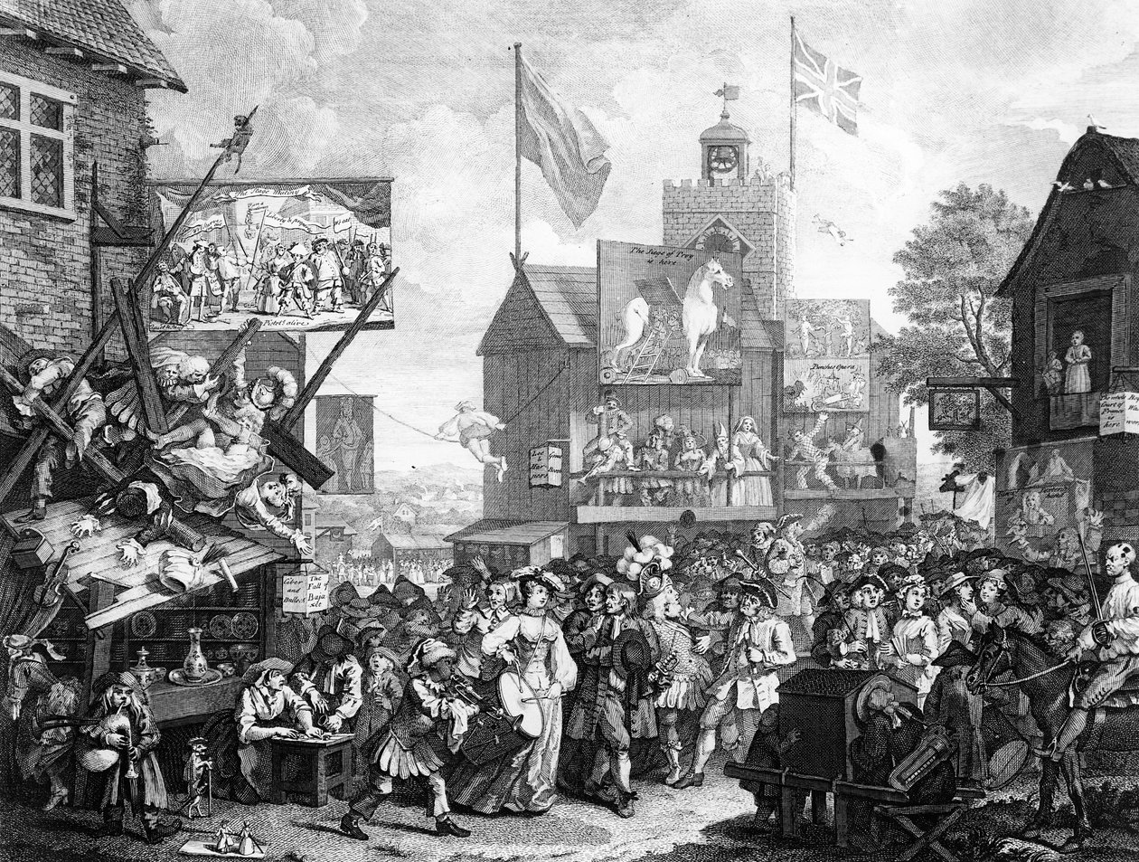Southwark Fair, 1733 af William Hogarth