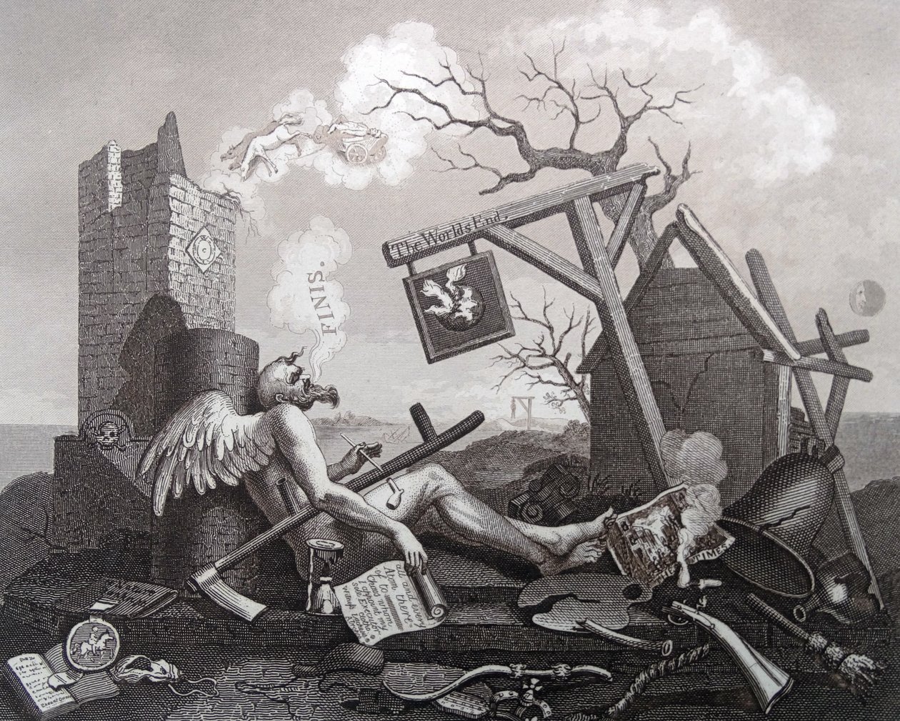 Tail-Piece eller The Bathos af William Hogarth