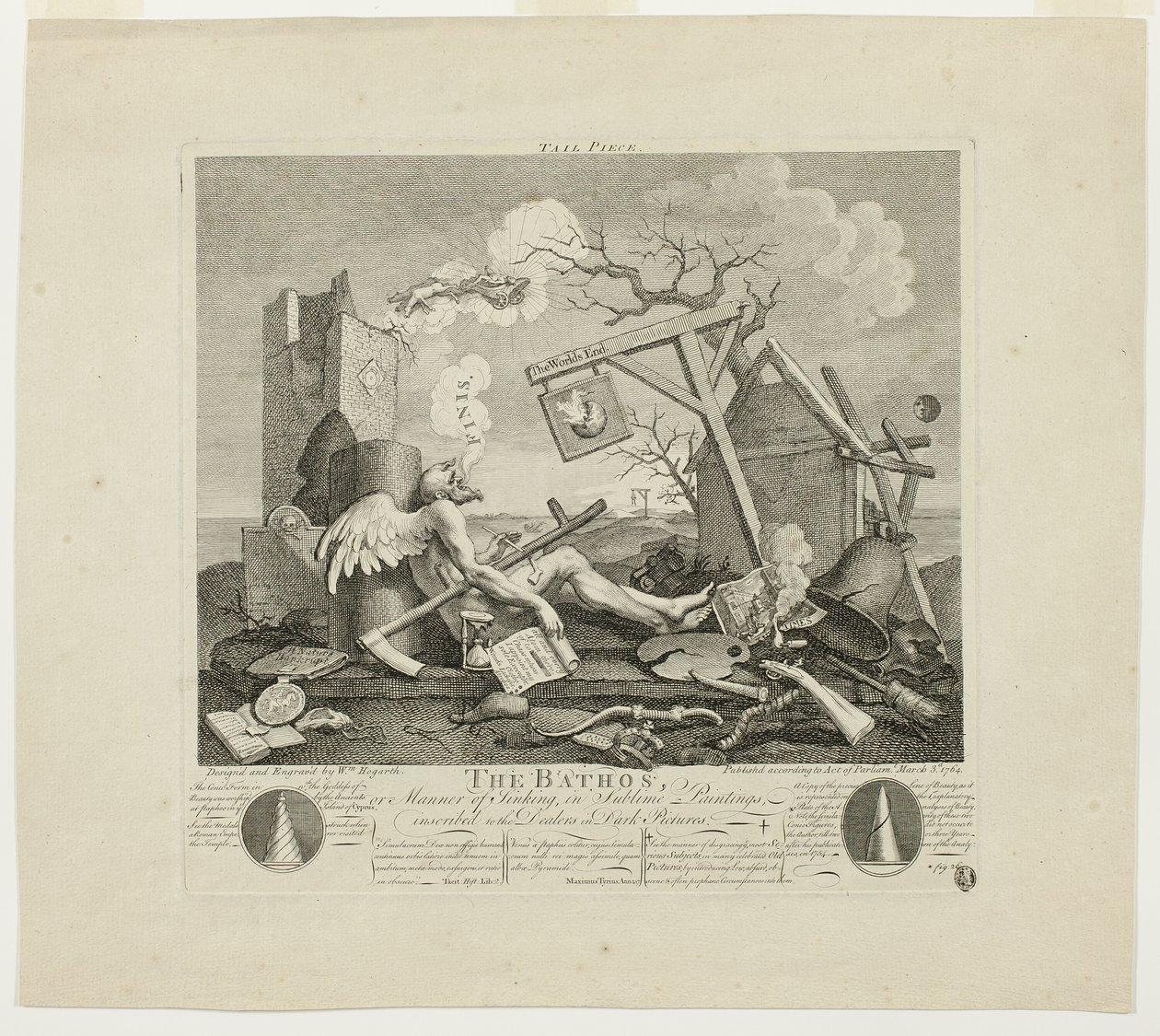 Halestykke eller Bathos af William Hogarth