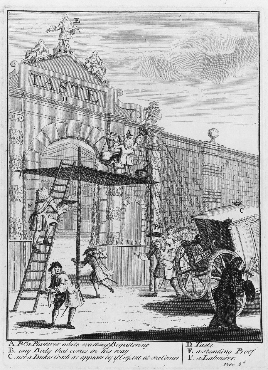 Smag, eller Burlington Gate, 1732 af William Hogarth