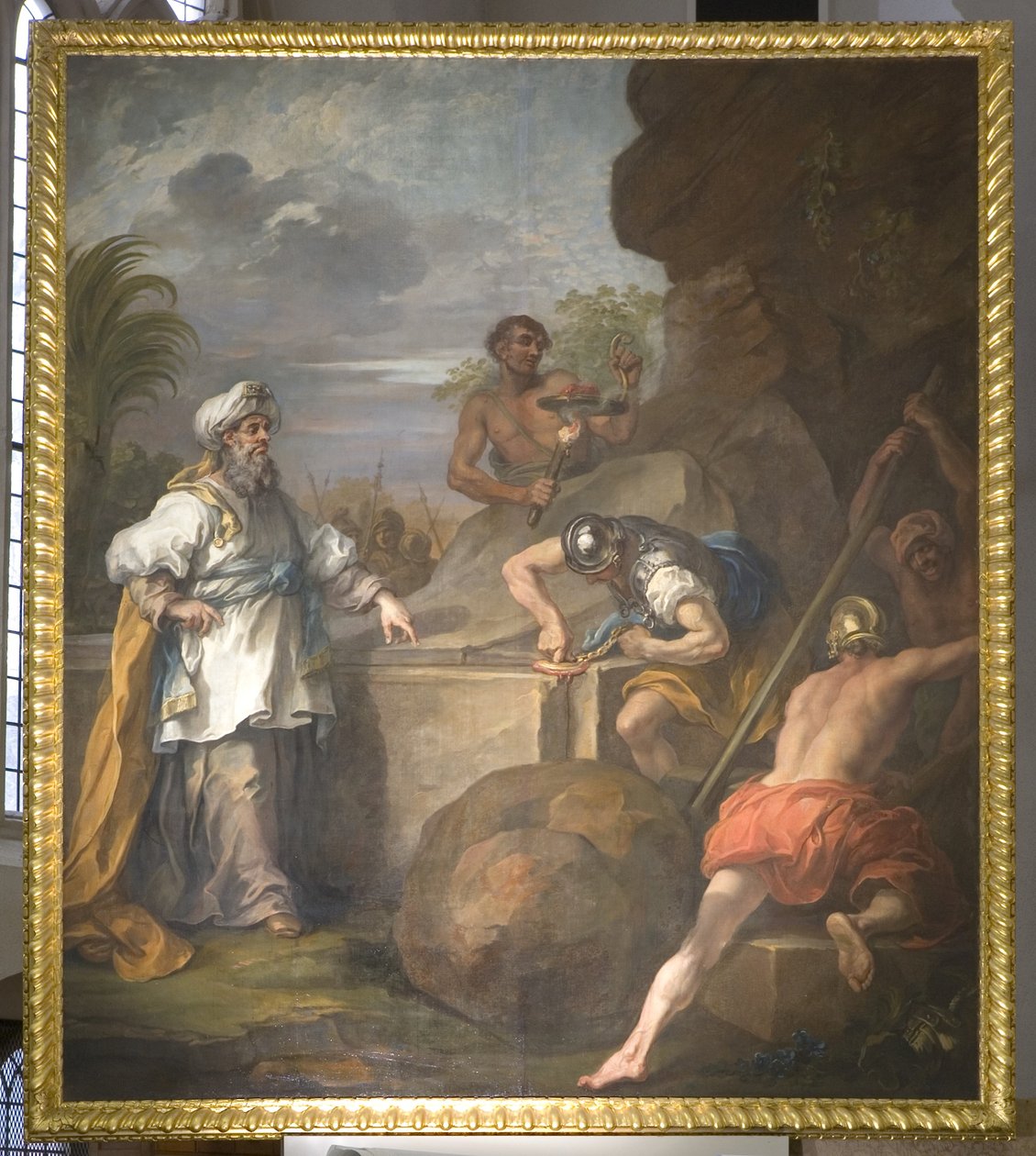 St Mary Redcliffes altertavle (venstre panel) af William Hogarth