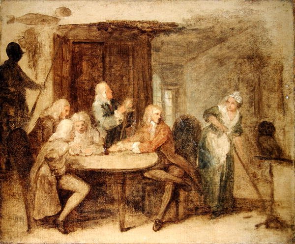 Antiquarierne (olie på lærred) af William Hogarth