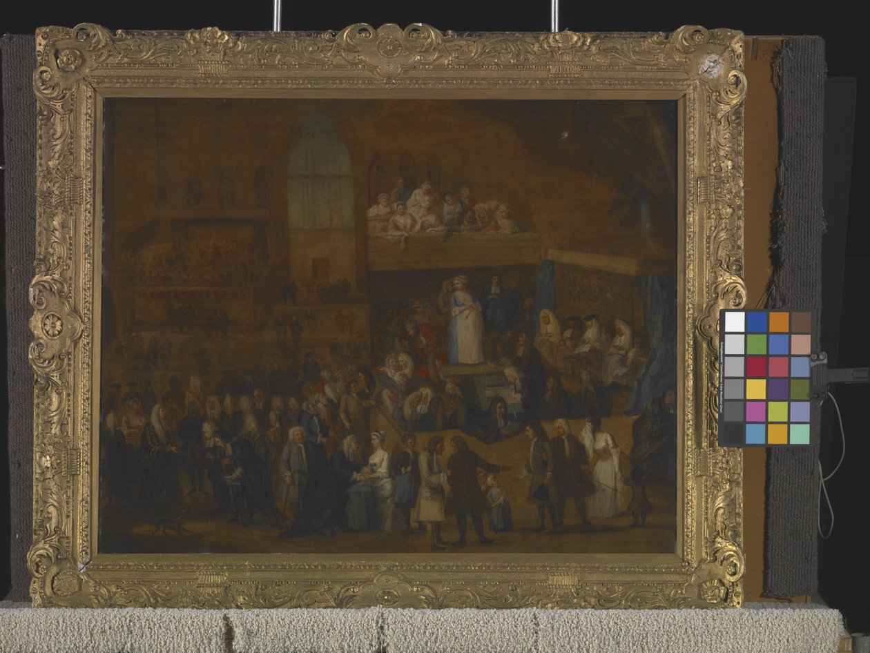 The Assizes Of Westminster Hall (olie på lærred) af William Hogarth