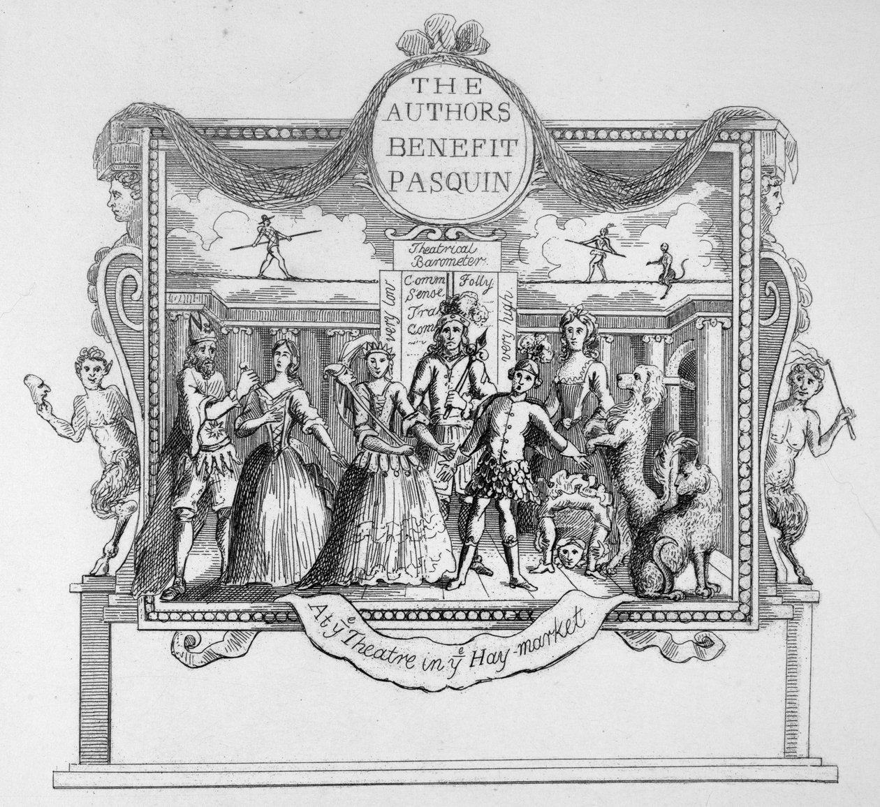 Forfatterne Pasquin af William Hogarth