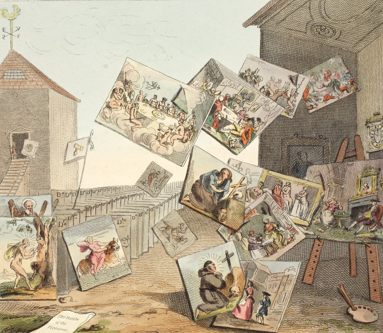 The Battle of the Pictures, illustration fra 