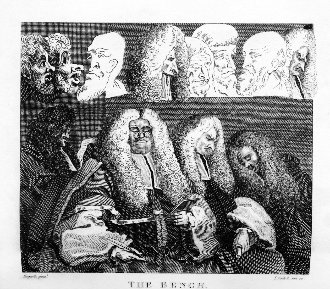 The Bench af William Hogarth af William Hogarth