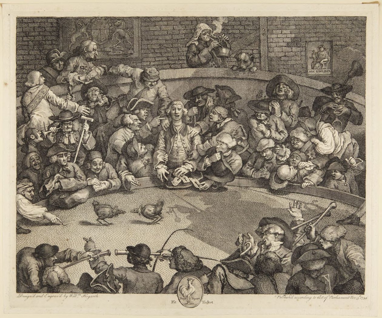 Hanekamparenaen af William Hogarth