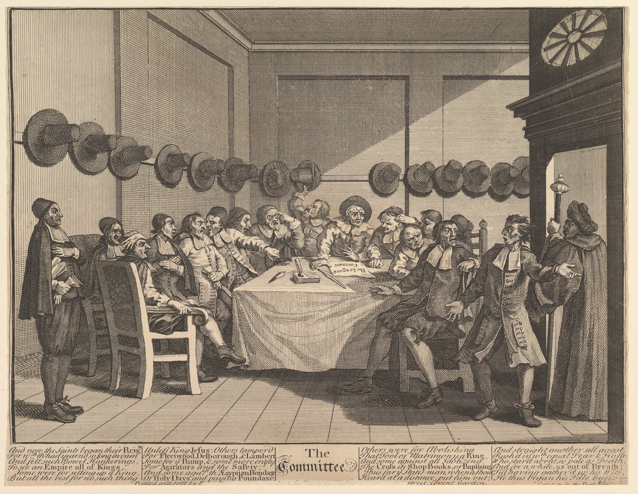 Udvalgets tolv store illustrationer for Samuel Butlers Hudibras, tavle 10, 1725-68. af William Hogarth
