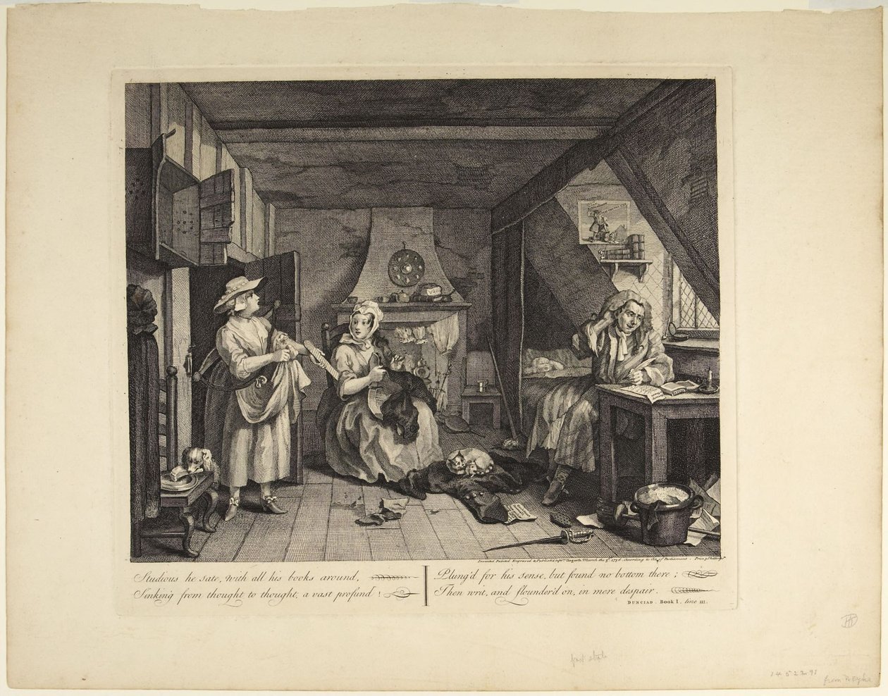 Den nødstedte digter af William Hogarth
