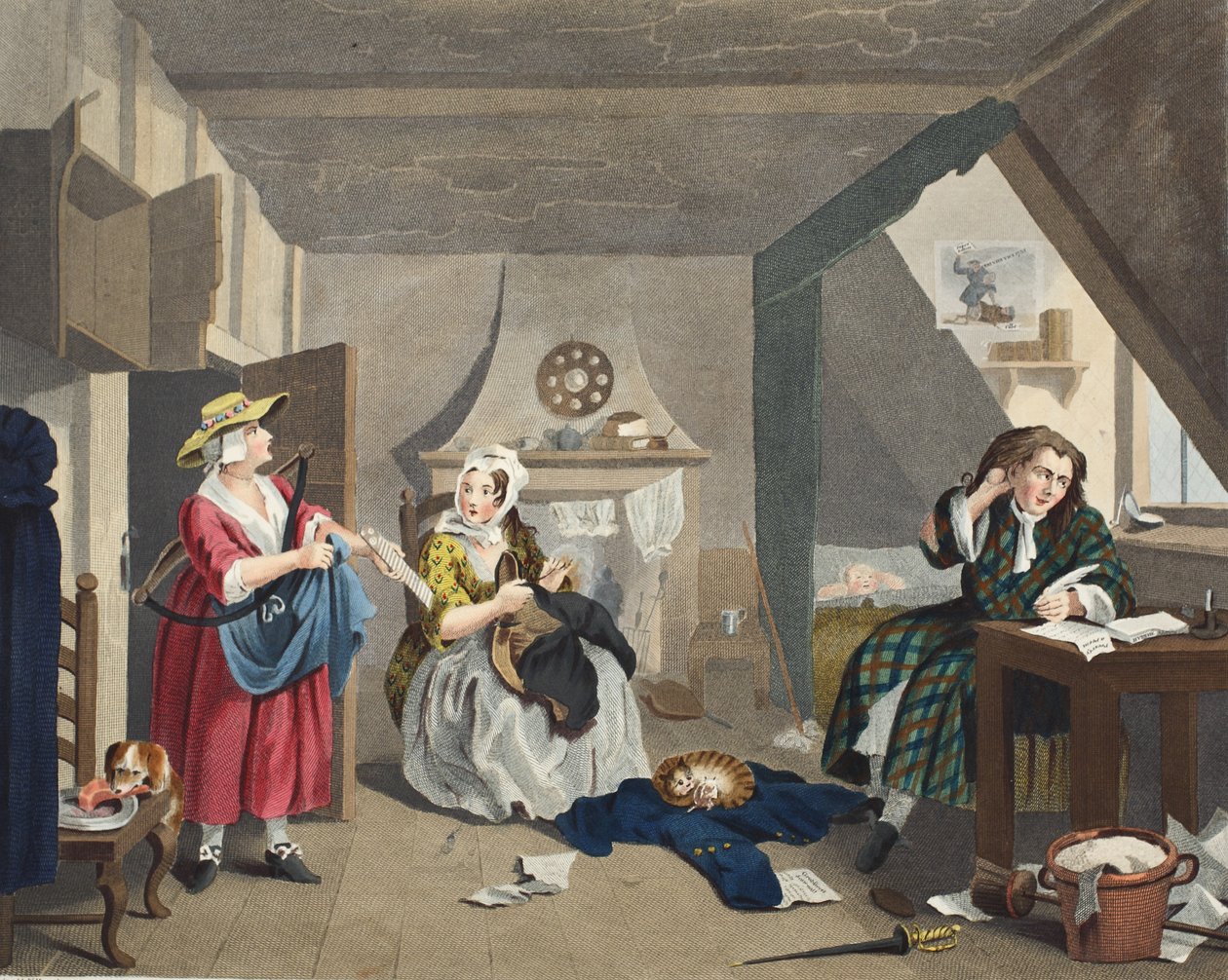 The Distressed Poet, illustration fra 