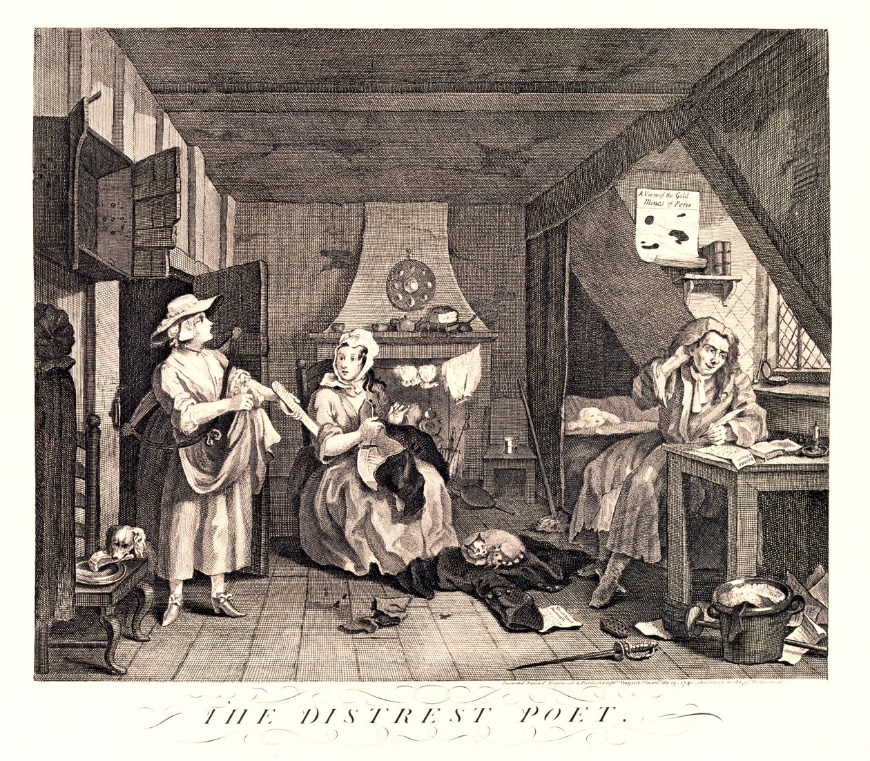 Nøddigteren, 1741 af William Hogarth