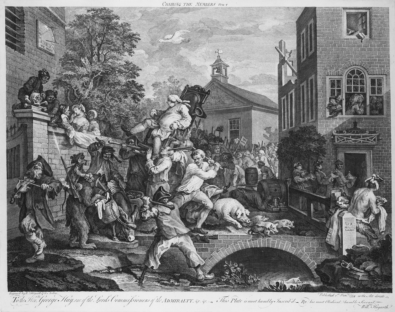 Valget, formand for medlemmet, 1758 af William Hogarth