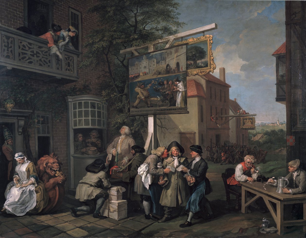 The Election II: Canvassing for Votes, 1754-55 af William Hogarth